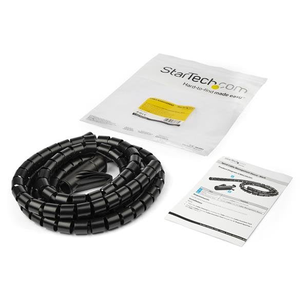 Startech Manga De 1,5m En Espiral Para Gestión De Cableado Con Diámetro De 25mm