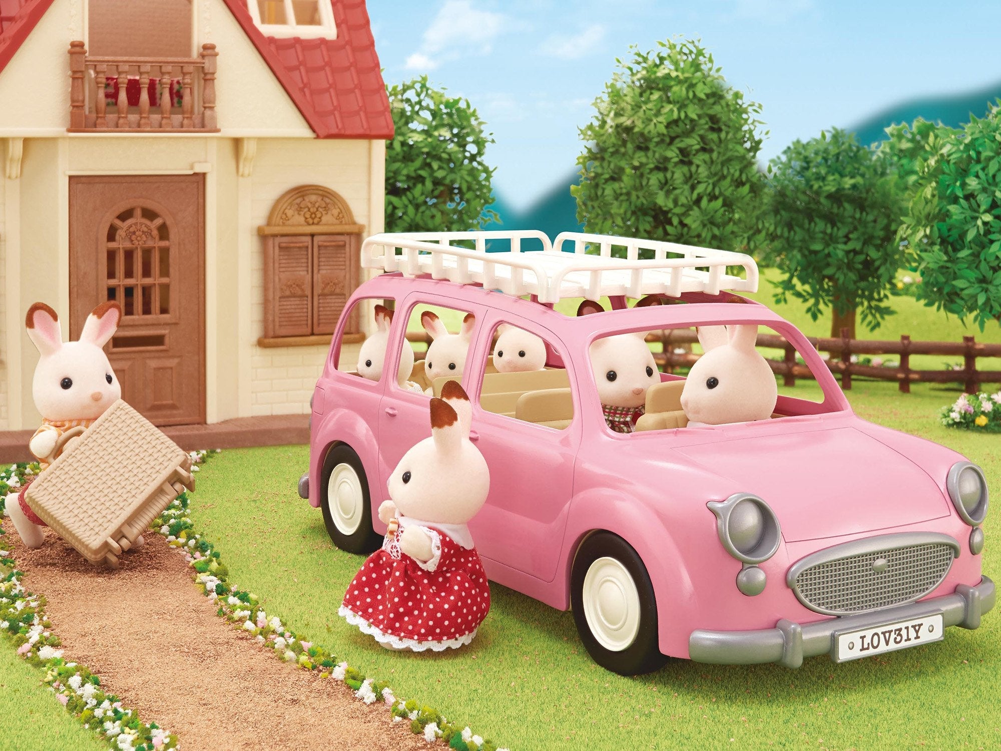 Epoch Sylvanian Families - Familienauto Con Picknickzubehör 5535