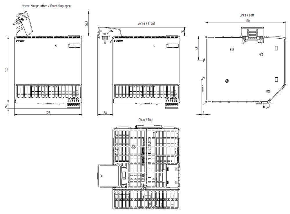 Siemens 6ep4295-8hb00-0xy0 Usv-Puffermodul