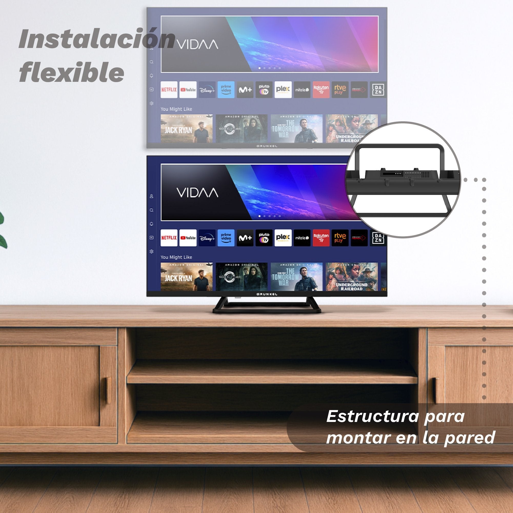 Televisor Grunkel Qled-3225vd 32' Hd Smart Tv Wifi