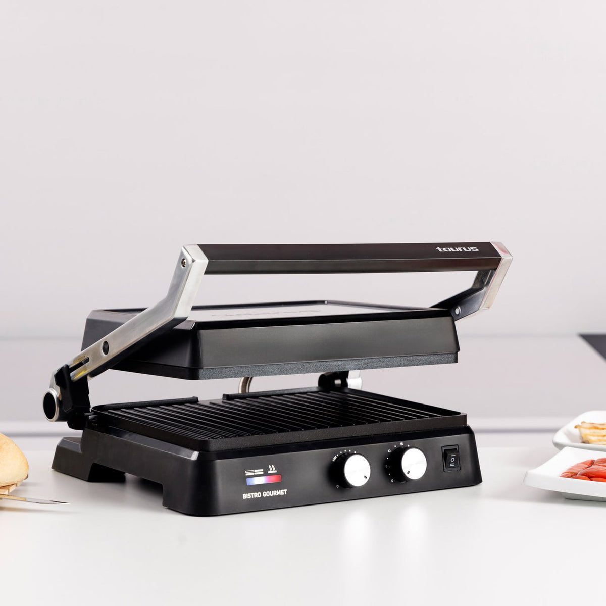 Plancha Eléctrica 2 En 1 Taurus Bistro Gourmet De 2600 W