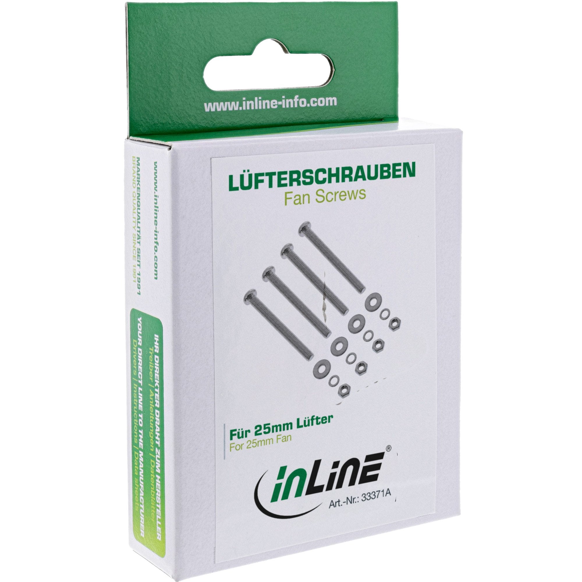 Juego De Tornillos De Ventilador Inline  25 Mm