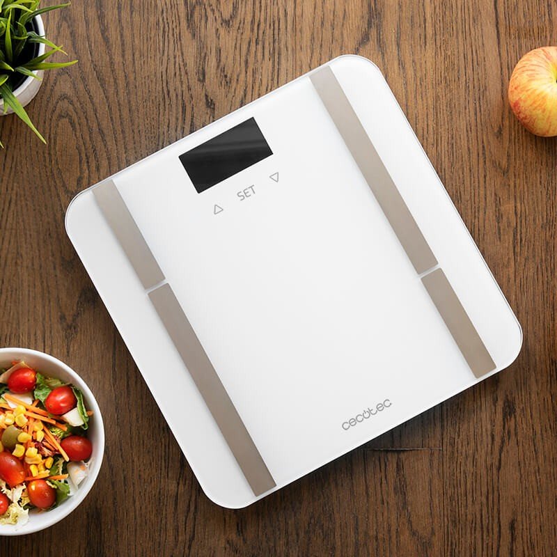 Báscula De Baño Cecotec Surface Precision 9400 Full Healthy Análisis Corporal Hasta 180kg Blanca
