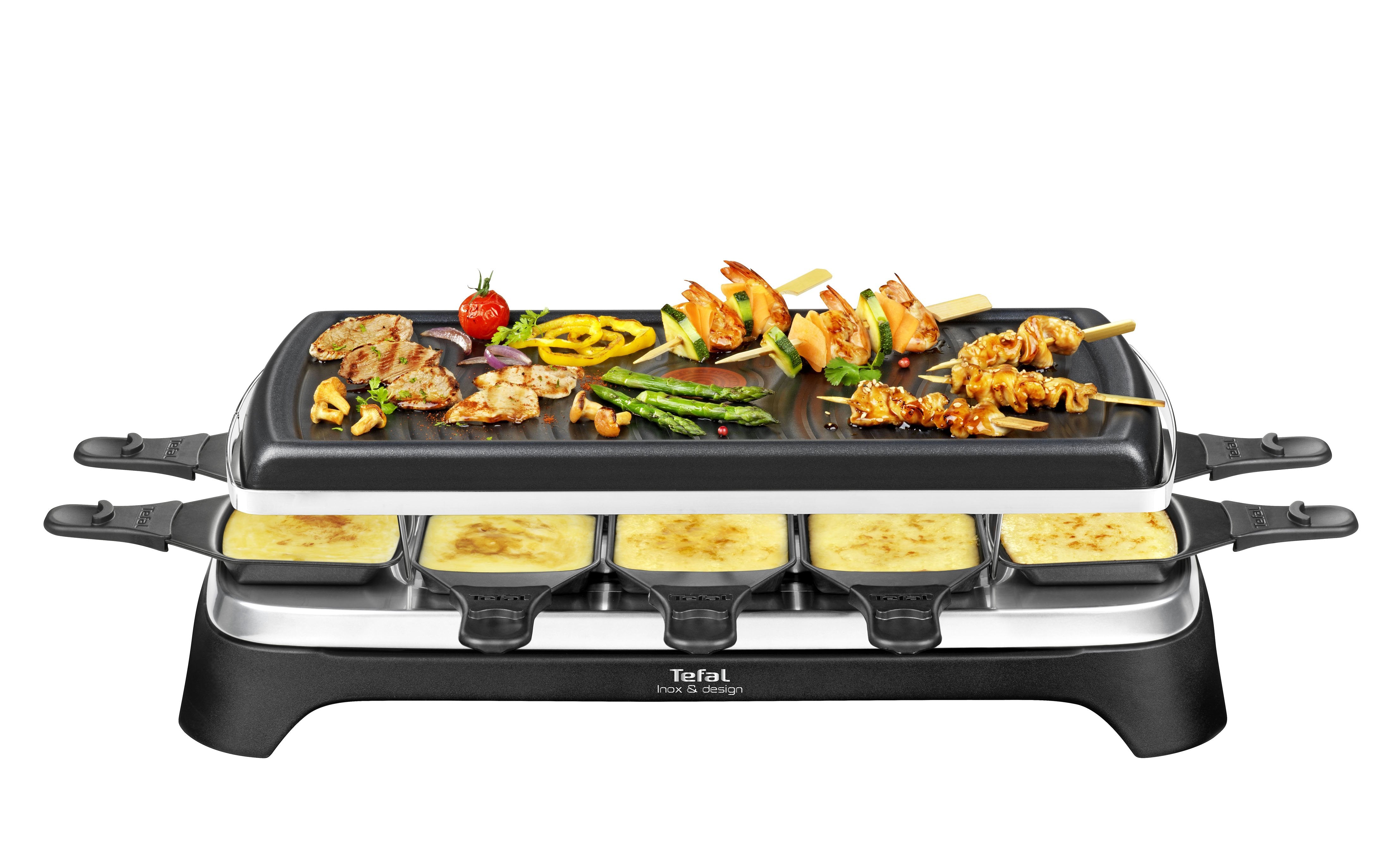 EAN 3168430851900 - Tefal RE4588 parrilla de interior 10 personas(s) 1350 W Negro, Acero inoxidable imagen 4