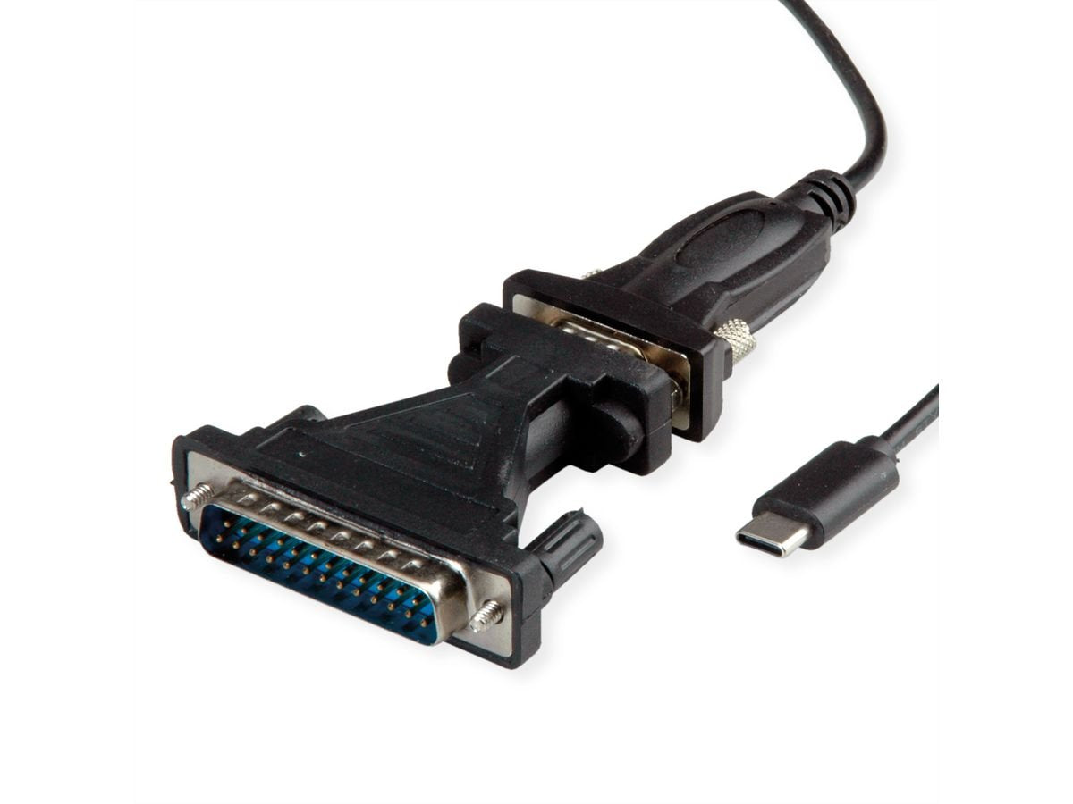 EAN 7630049619401 - VALUE 12.99.1162 cambiador de género para cable USB C DB9 / DB25 Negro imagen 4