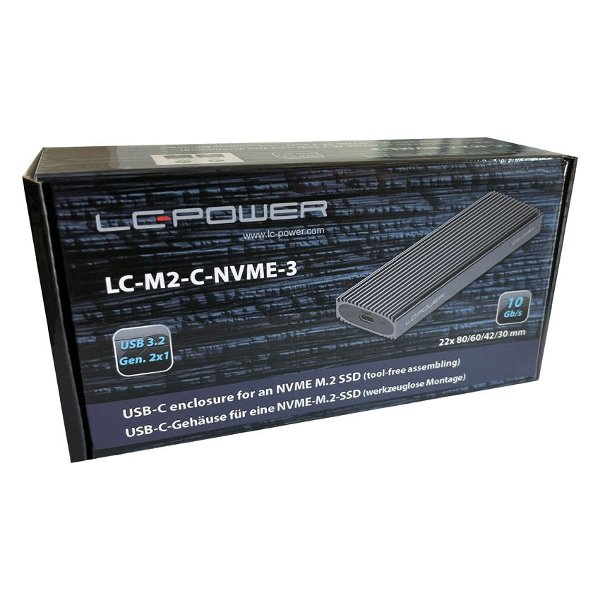 EAN 4260070129384 - LC-Power LC-M2-C-NVME-3 caja para disco duro externo Caja externa para unidad de estado sólido (SSD) Negr imagen 10