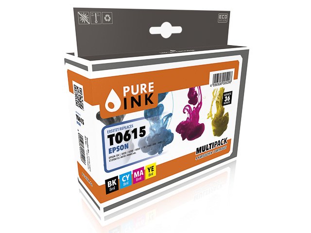Pure 170745990035 Epson T0615 Dx St Schwarz, Cyan, Magenta, Gelb