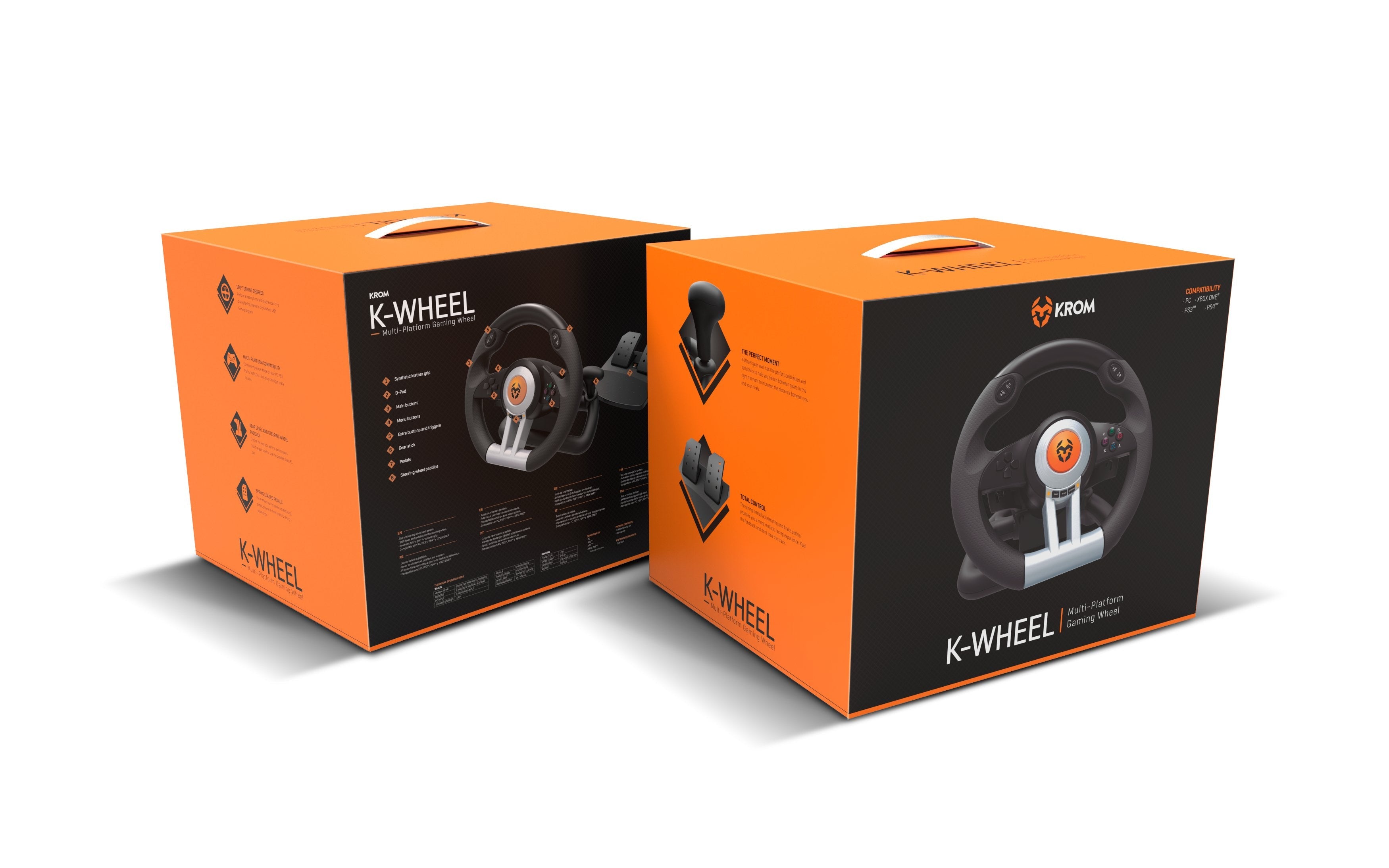 Krom K-Wheel Volante  2 Pedales/Cambio Marchas/12 Botones Nxkromkwhl