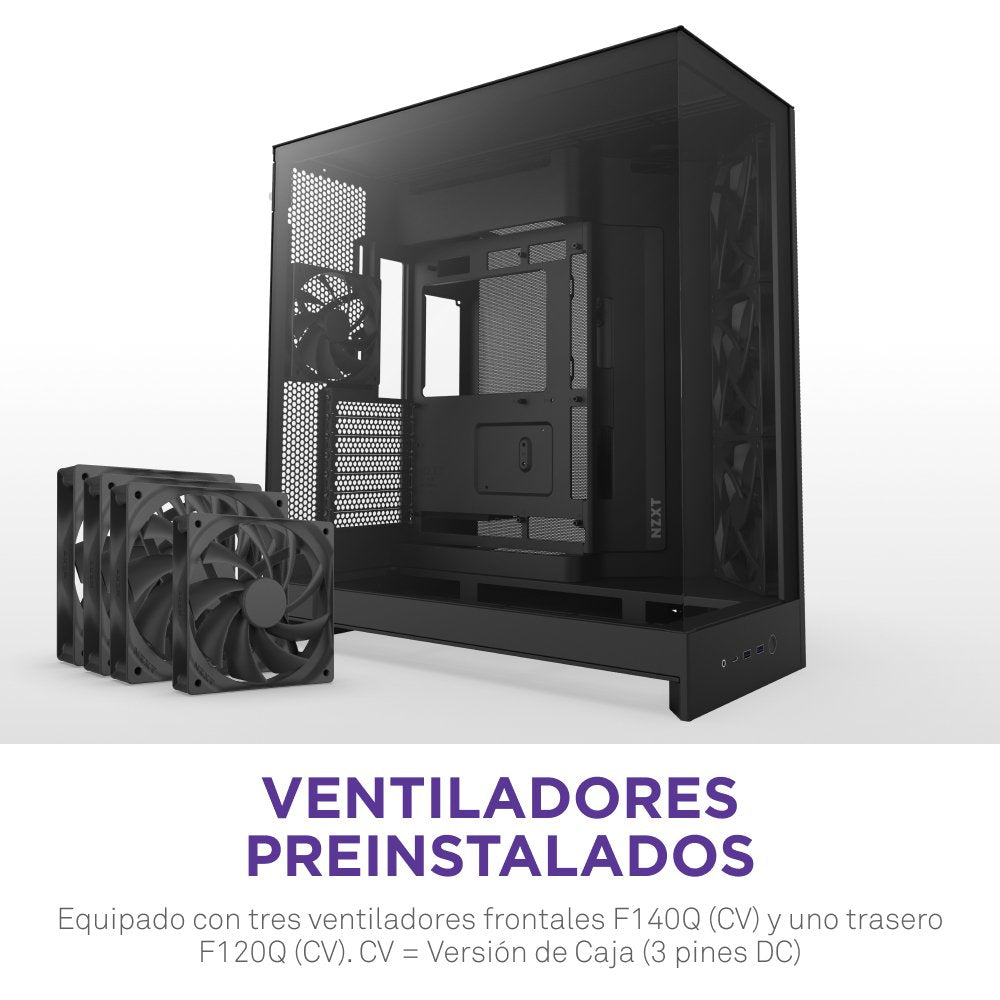 EAN 5056547207643 - NZXT H9 Flow Midi Tower Negro imagen 3