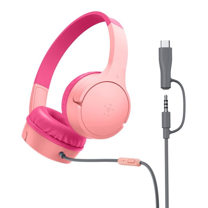 Belkin Soundform Kabelgeb.On-Ear Kopfhörer F.Kinder,Pk.Aud010hqpk