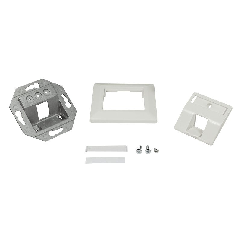 Keystone Faceplate 45° For 1 Module, Blanco Puro