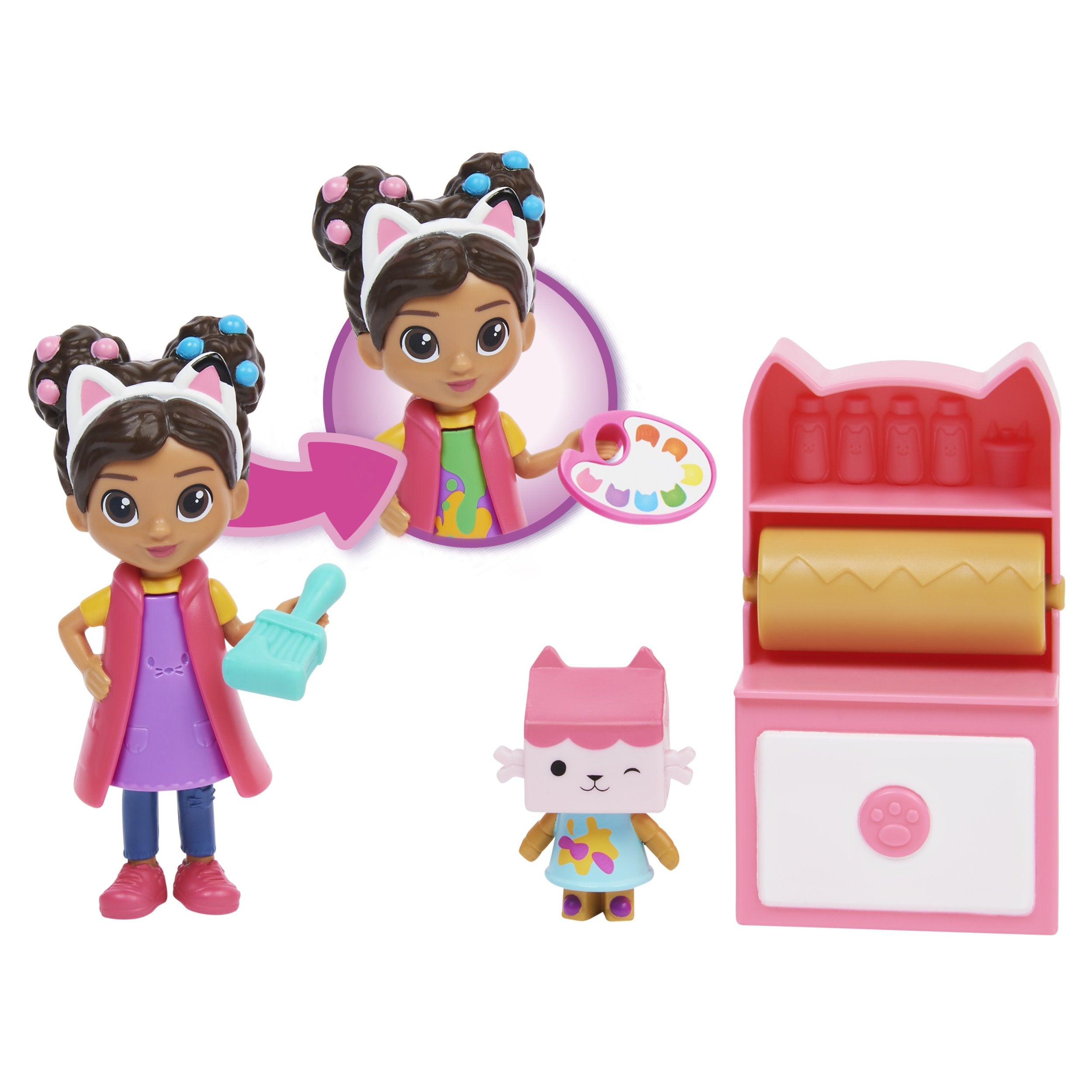 Spin Master Gabby'S Dollhouse Craft Kit Con Figura De Juguete Gabby Y Baby Box 6062025