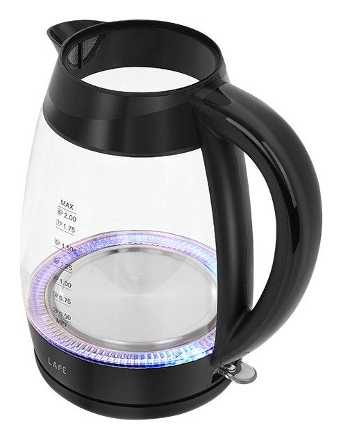 EAN 5907512875537 - Lafe Essential XL tetera eléctrica 2 L 2200 W Negro, Transparente imagen 5