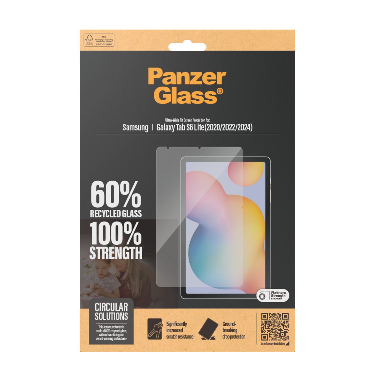 EAN 5715685007002 - PanzerGlass ® Screen Protector Samsung Galaxy Tab S6 Lite (2020, 2022, 2024) | Ultra-Wide Fit Protector d imagen 3
