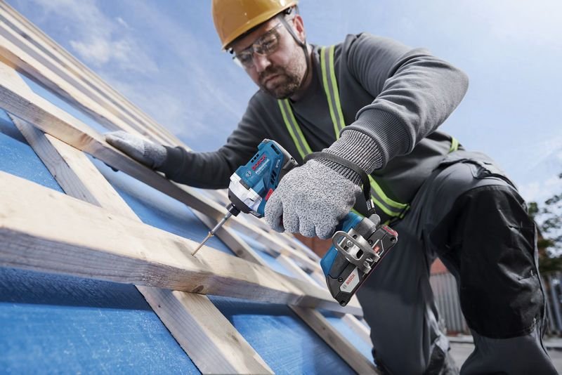 Bosch Professional Atornillador De Impacto A Batería Gdr 18v-215 Professional Solo, 18 Voltios Azul, Sin Batería Ni Cargador, En L-Boxx 06019n2000
