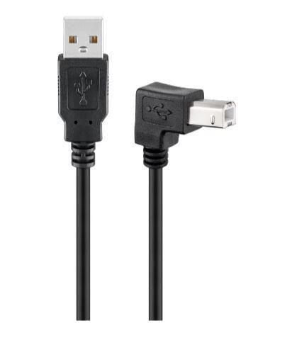 EAN 5712505458013 - Microconnect USBAB2ANGLED2 cable USB USB 2.0 1,8 m USB A USB B Negro imagen 1