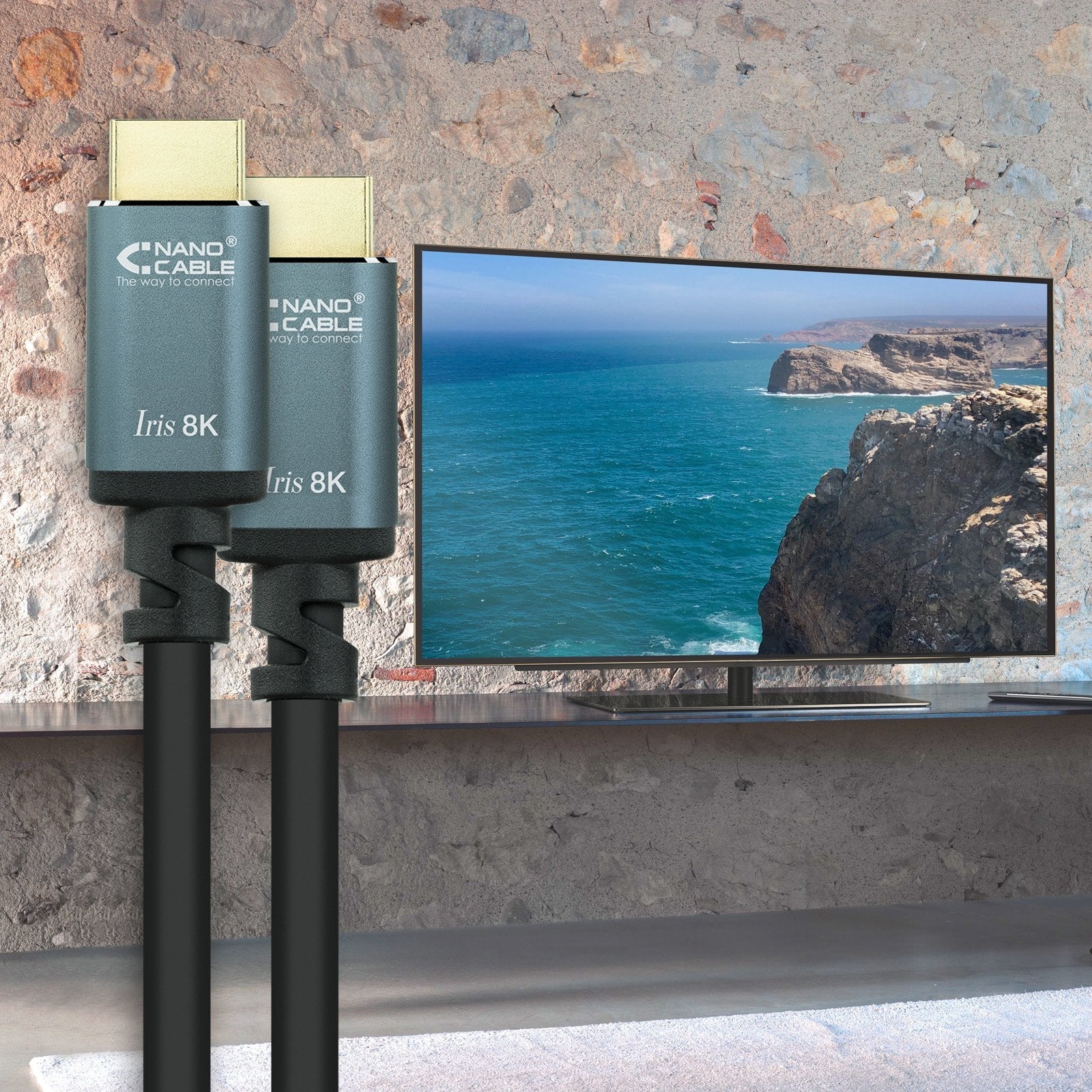 Nanocable Cable Hdmi 2.1 Iris 8k Macho A Hdmi 2.1 Iris 8k Macho 3m - Negro