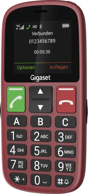 Gigaset Gl30 Featurephone Rojo (Metallic)