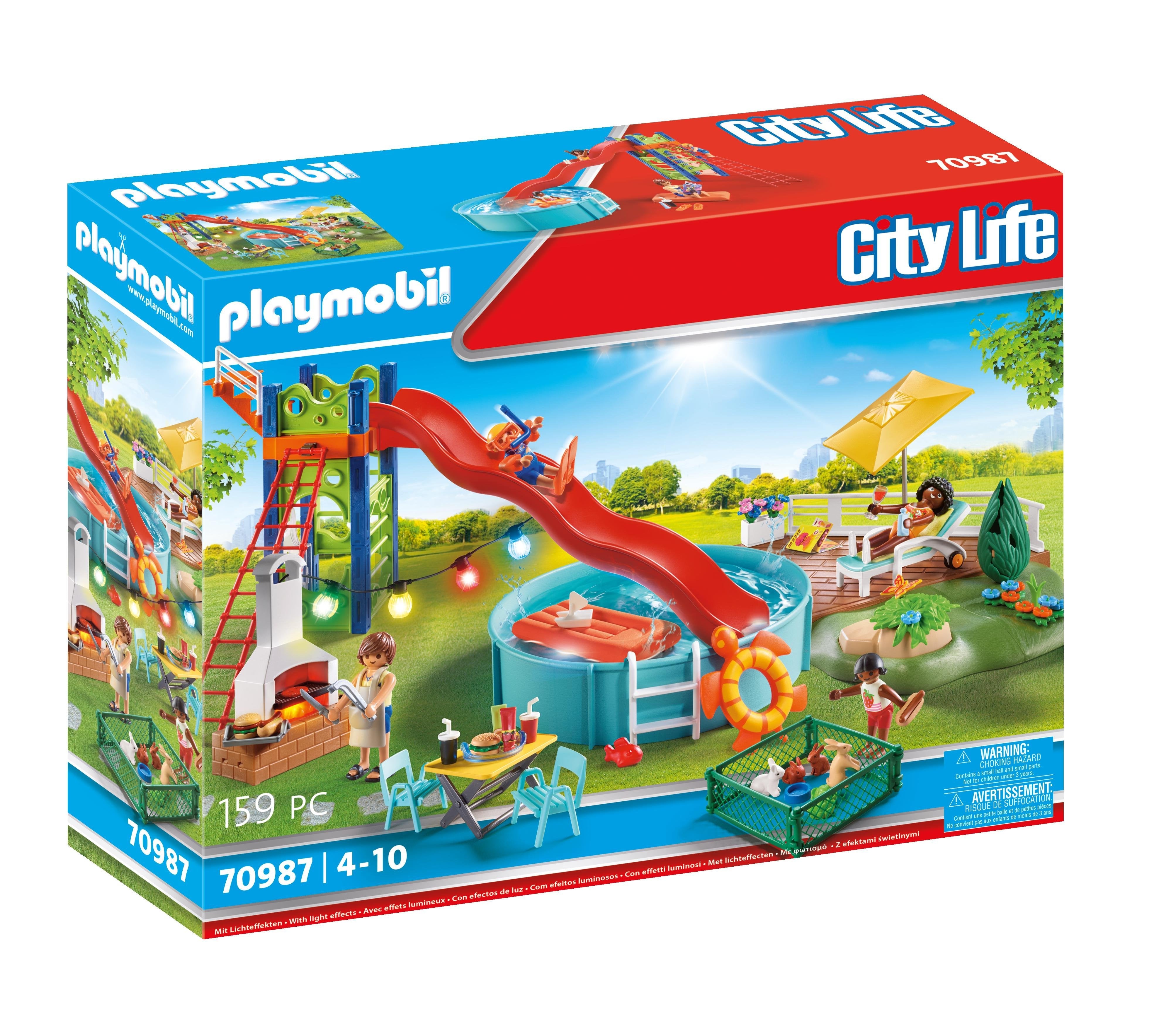 Playmobil 70987 Fiesta En La Piscina Con Tobogan