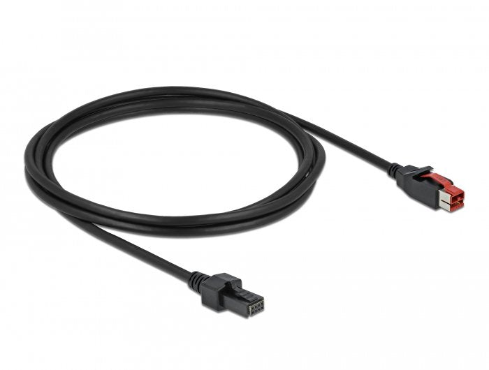 Delock Powerojousb Cable Stecker 24 V Zu 2 X 4 Pin Stecker 5 M Für Pos Drucker Und Terminals