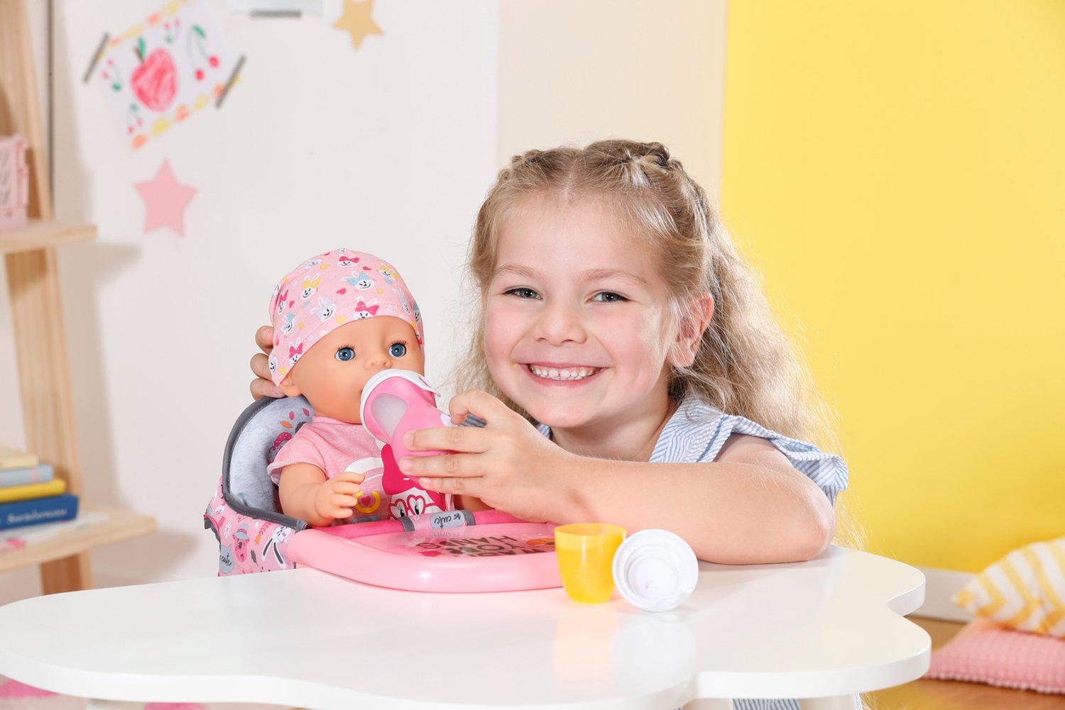 Zapf Creation Baby Born® Biberón Y Cuchara Interactivos 43cm, Accesorios Para Muñecas Con Dos Accesorios Y Efecto De Sonido 832493