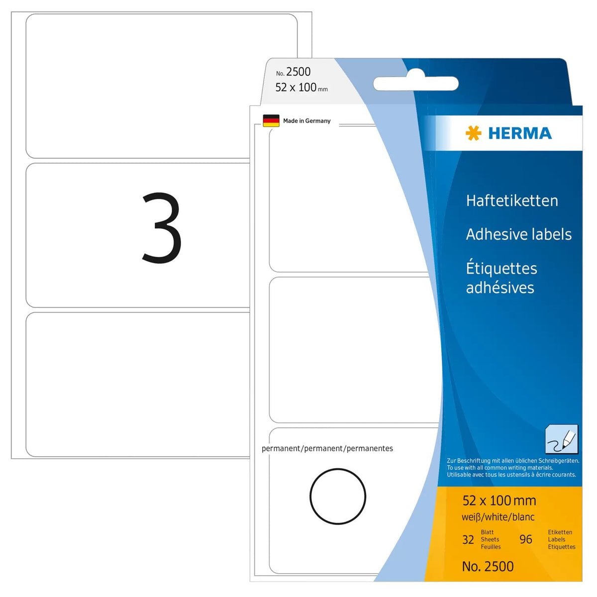 Herma Etiquetas 100,0 X 52,0 Mm