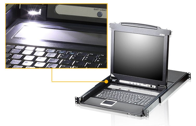 16-Port 19" Lcd Cat5e/6 Kvm Over Ip Switch