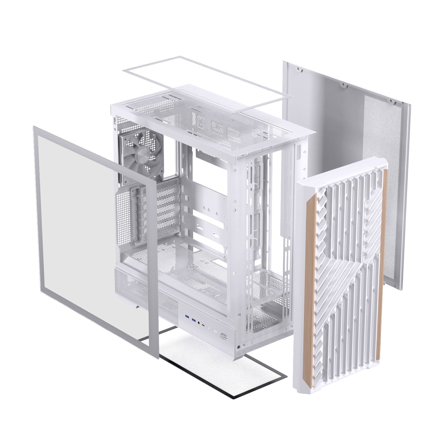 EAN 6977277360042 - Einarex EXCS-PL-800C-W carcasa de ordenador Midi Tower Blanco imagen 9