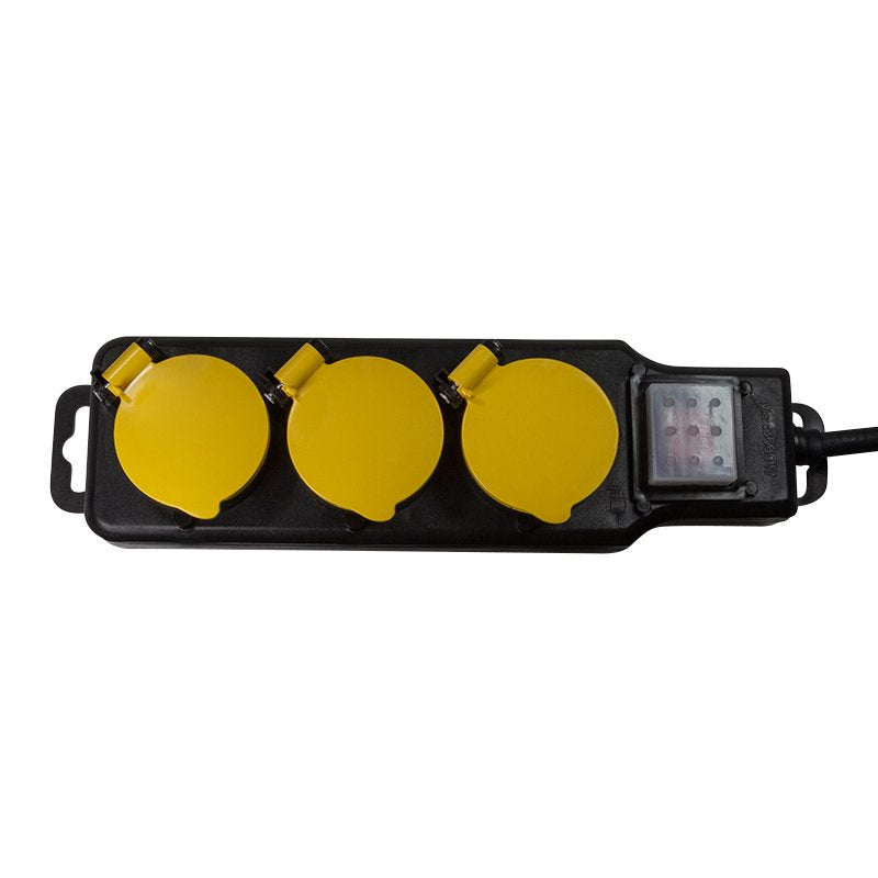 Logilink Regleta De Enchufes Exterior De 3 Tomas , 3xcee 7/3, Con Interruptor Outdoo Cable Textil Logilink