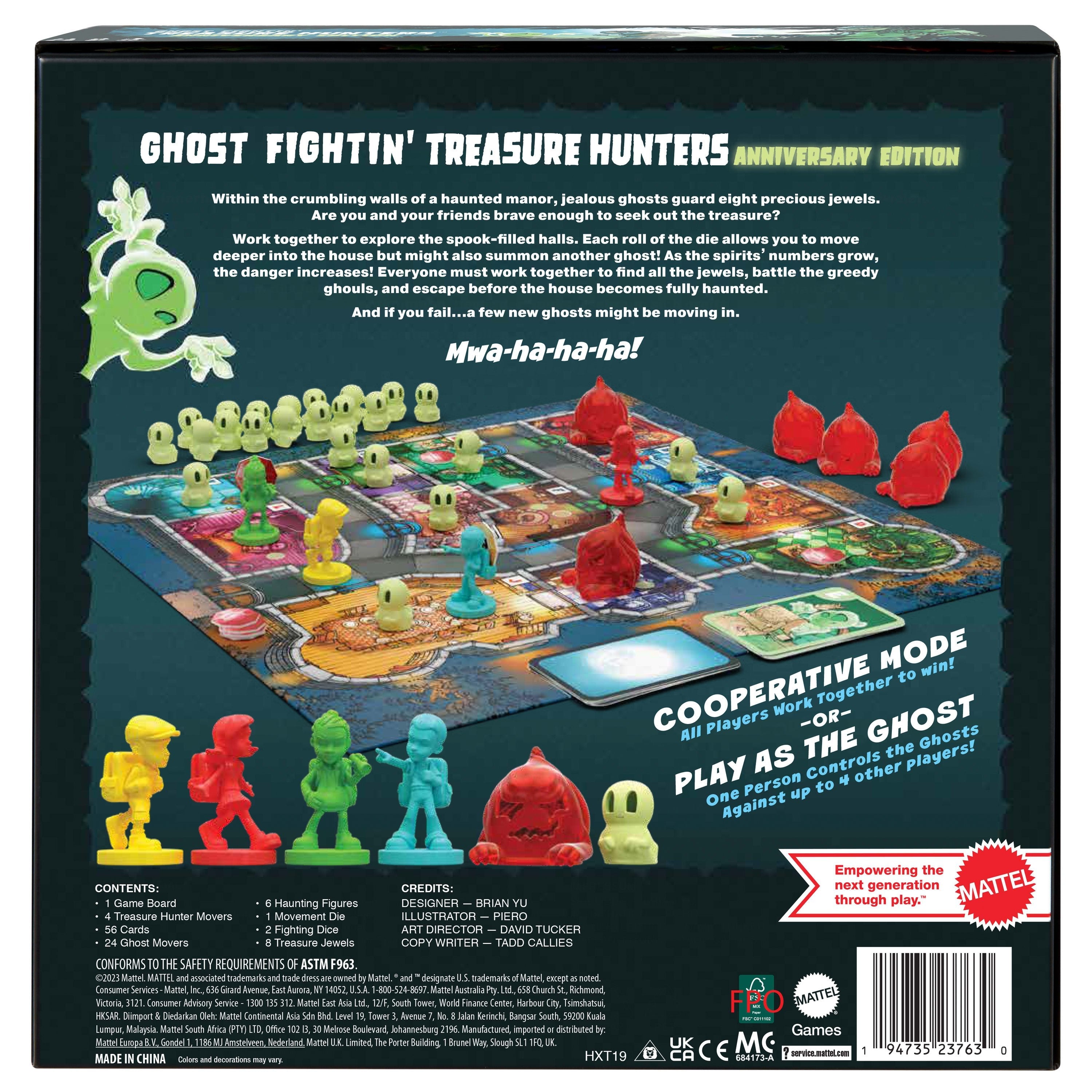 Mattel Games Geister, Ghosts, Treasury Master (Edición De Aniversario), Juego De Mesa Hxt19