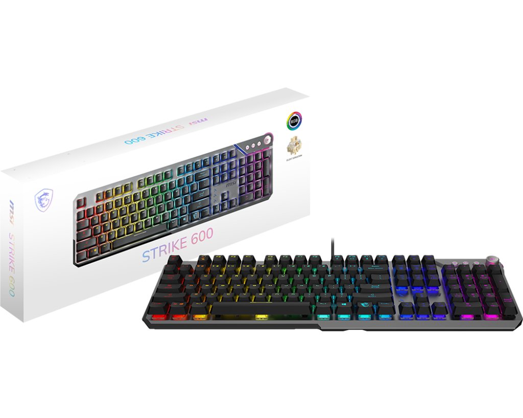Msi Mrike 600 Silent Gaming Keyboard, Vercablet