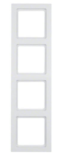 Berker 10146099 Rahmen Q.3 Polarweiss, Samt