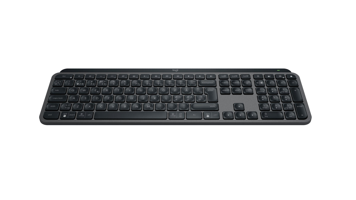 Teclado Danés, Finlandés, Noruego, Sueco Logitech Mx Keys S Rf Wireless + Bluetooth Qwerty Grafito