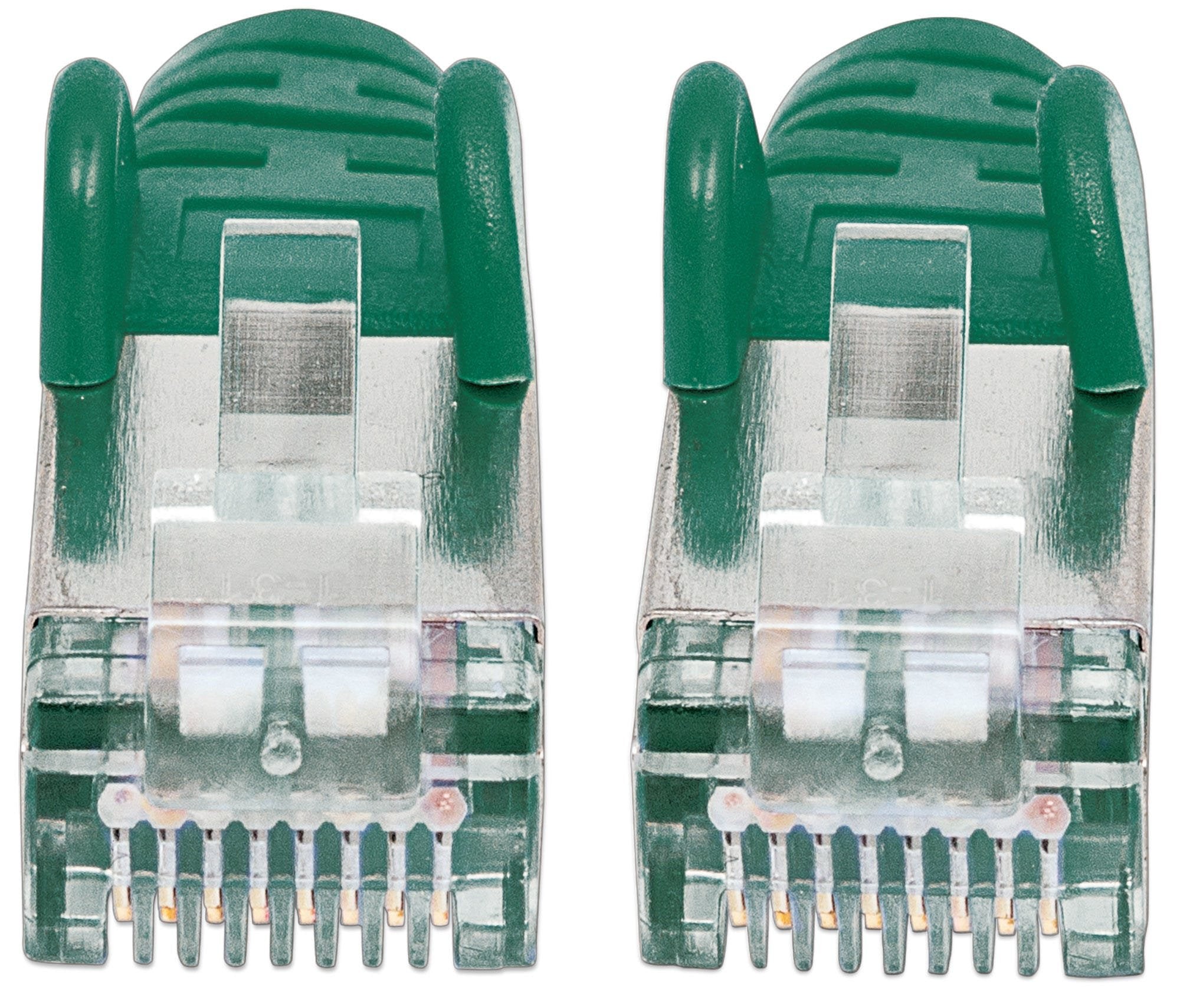 EAN 0766623350600 - Intellinet Kabel / Adapte cable de red Verde 1 m Cat6a S/FTP (S-STP) imagen 3