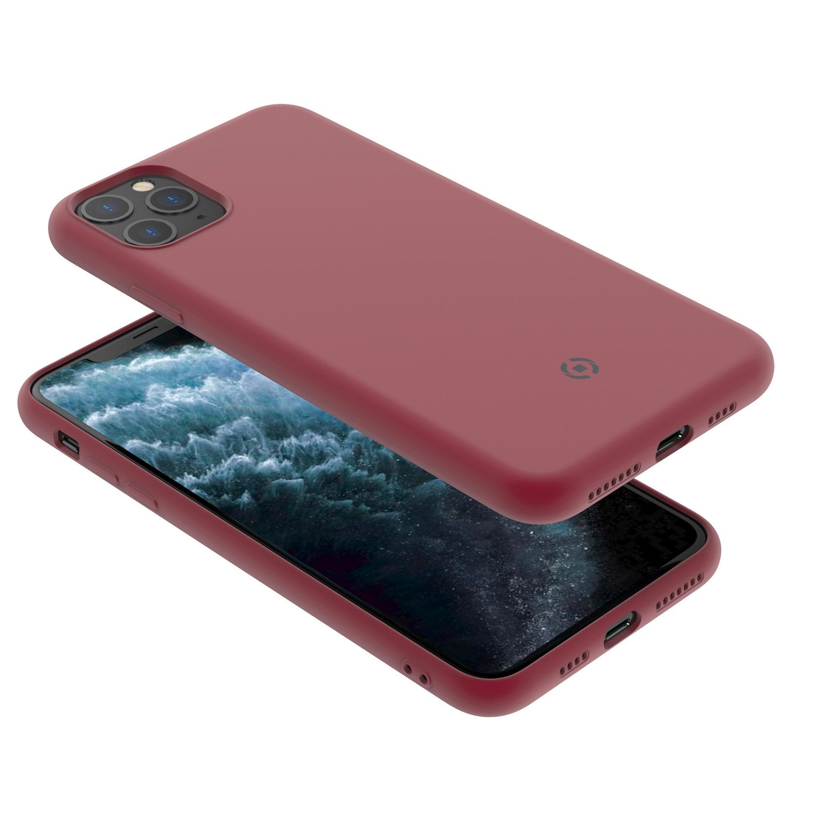 Carcasa Celly Leaf Para Iphone 11 Pro Max, Roja