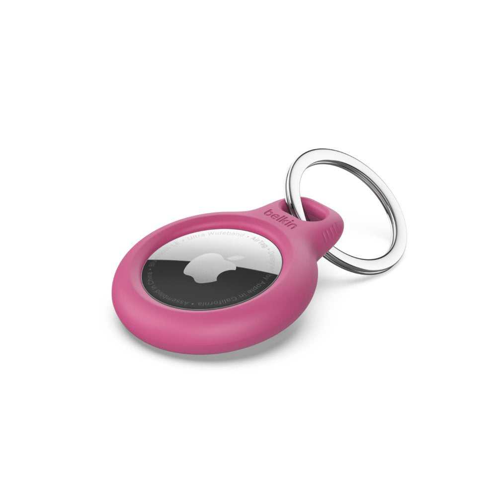 Soporte Seguro Con Llavero Belkin Para Apple Airtag Rosa