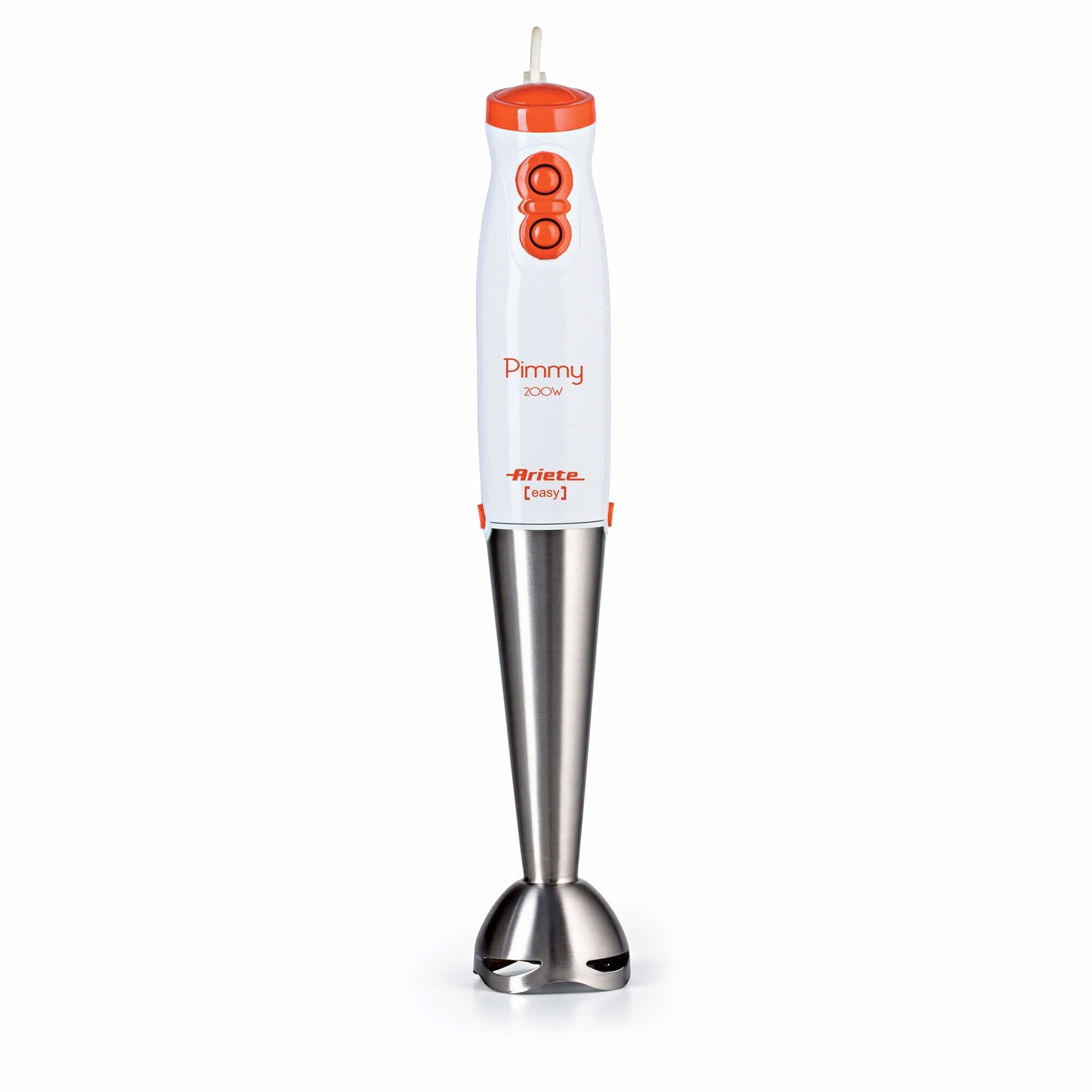 Batidora Ariete 0881/00 0 L De Inmersión 200 W Naranja, Acero Inoxidable, Blanco