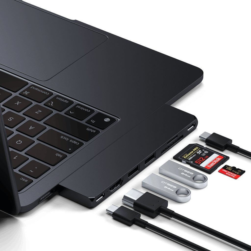 Satechi Usb-C Pro Hub Slim Adapter, Medianoche, St-Hucphsd