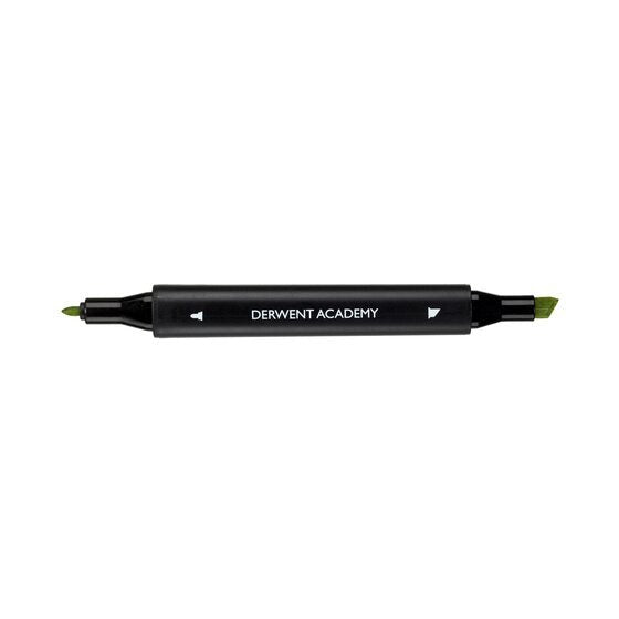 Derwent Academy Estuche 8 Rotuladores Doble Punta ( Fina Y Biselada ) C/Surtidos