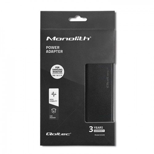 EAN 5901878524009 - Qoltec 52400 adaptador e inversor de corriente Interior 30 W Negro imagen 4