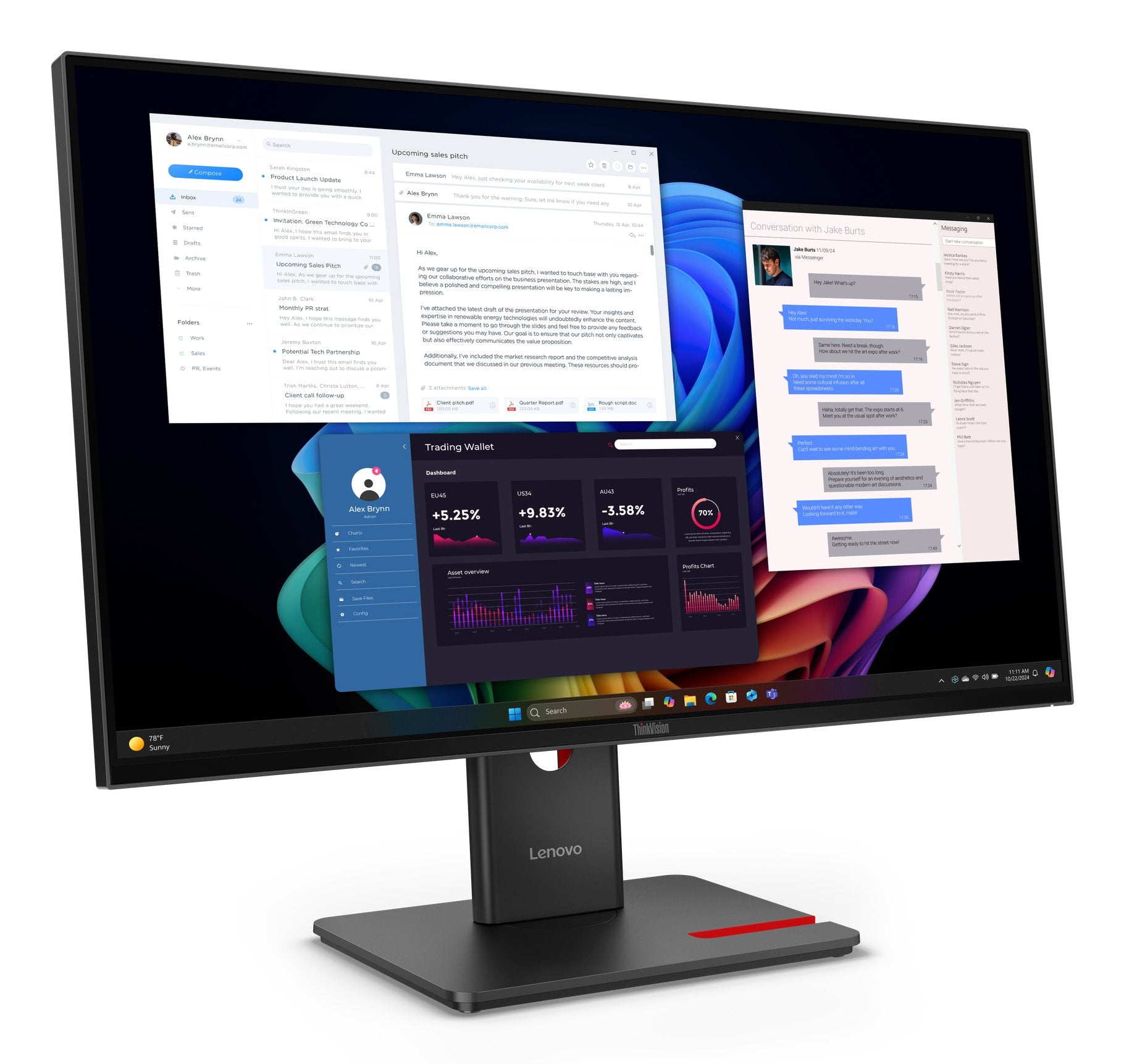 Lenovo Thinkvision T27ud-40 Monitor