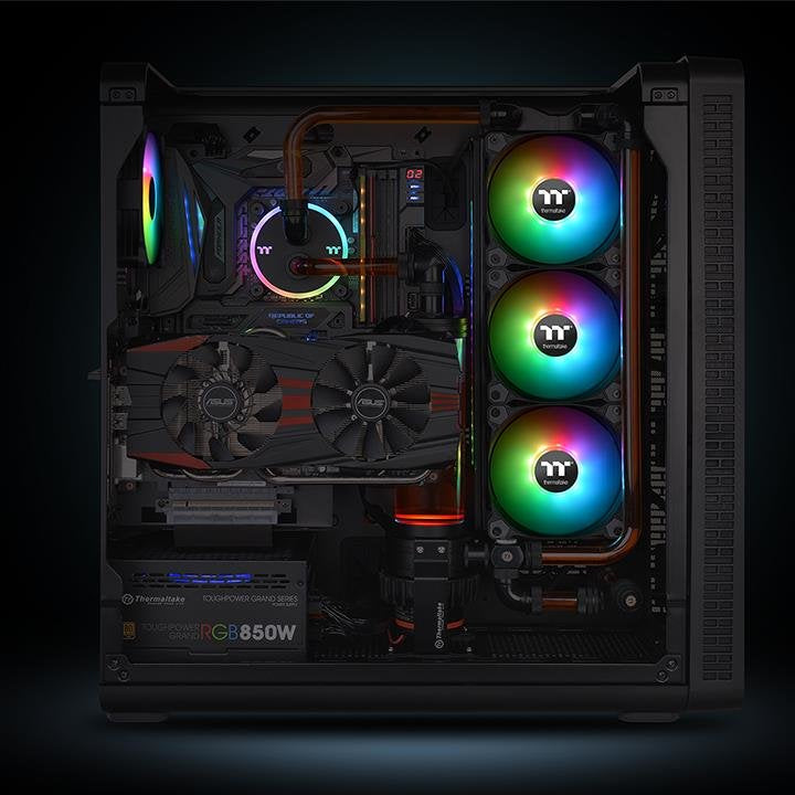 Thermaltake Pack De 3 Pure Plus Rgb 14 Radiator Fan Tt Premium Edition