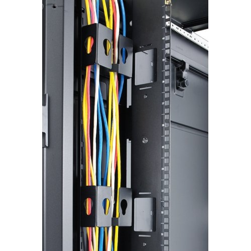 Apc Cable Containment Brackets With Pdu Mounting Abrazaderas De Montaje De Pdu Negro Para Netshelter Sx