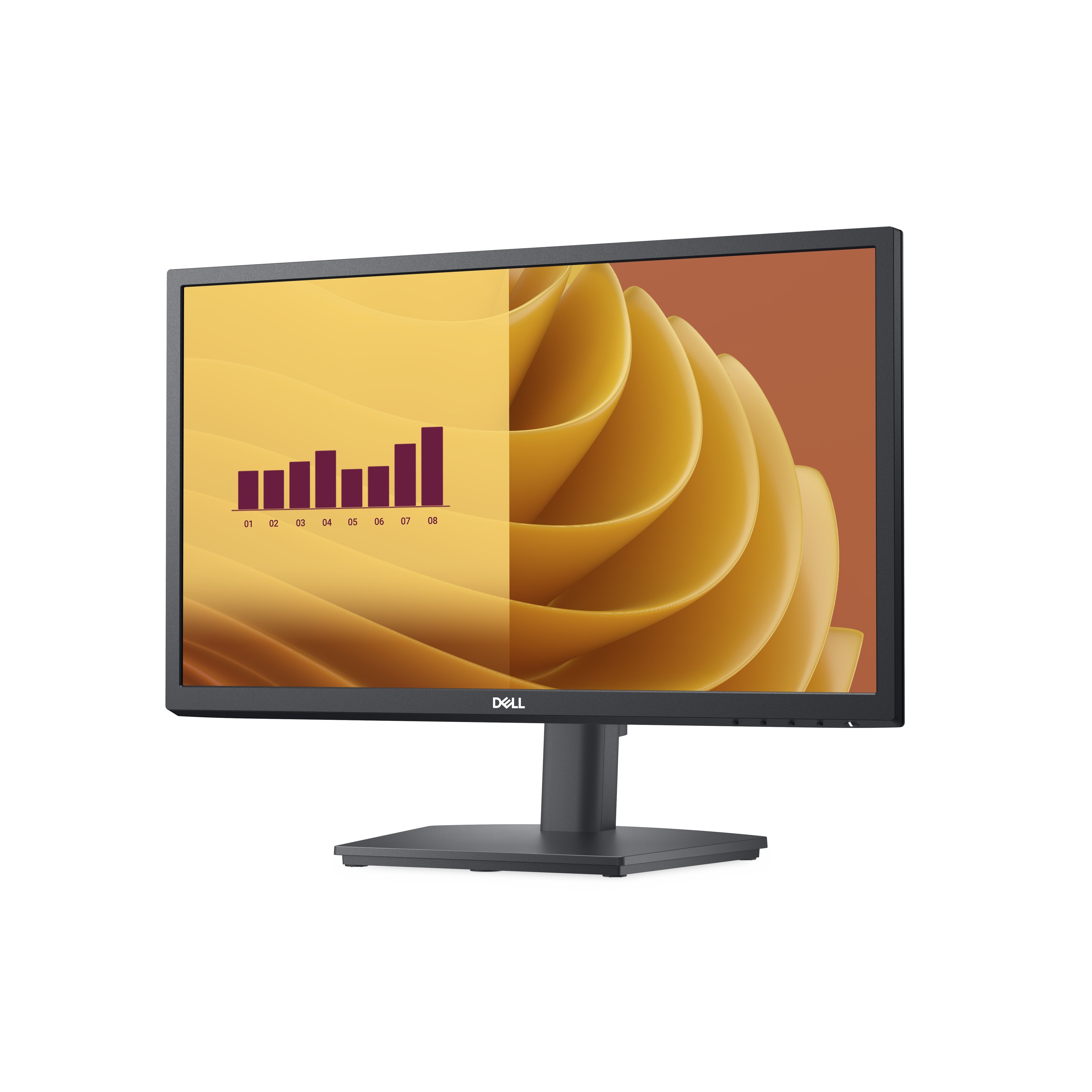 Monitor  Dell  E-Series E2225hs  22" Regulable Dp Vga Hdmi Regulacion 3 Años Negro.