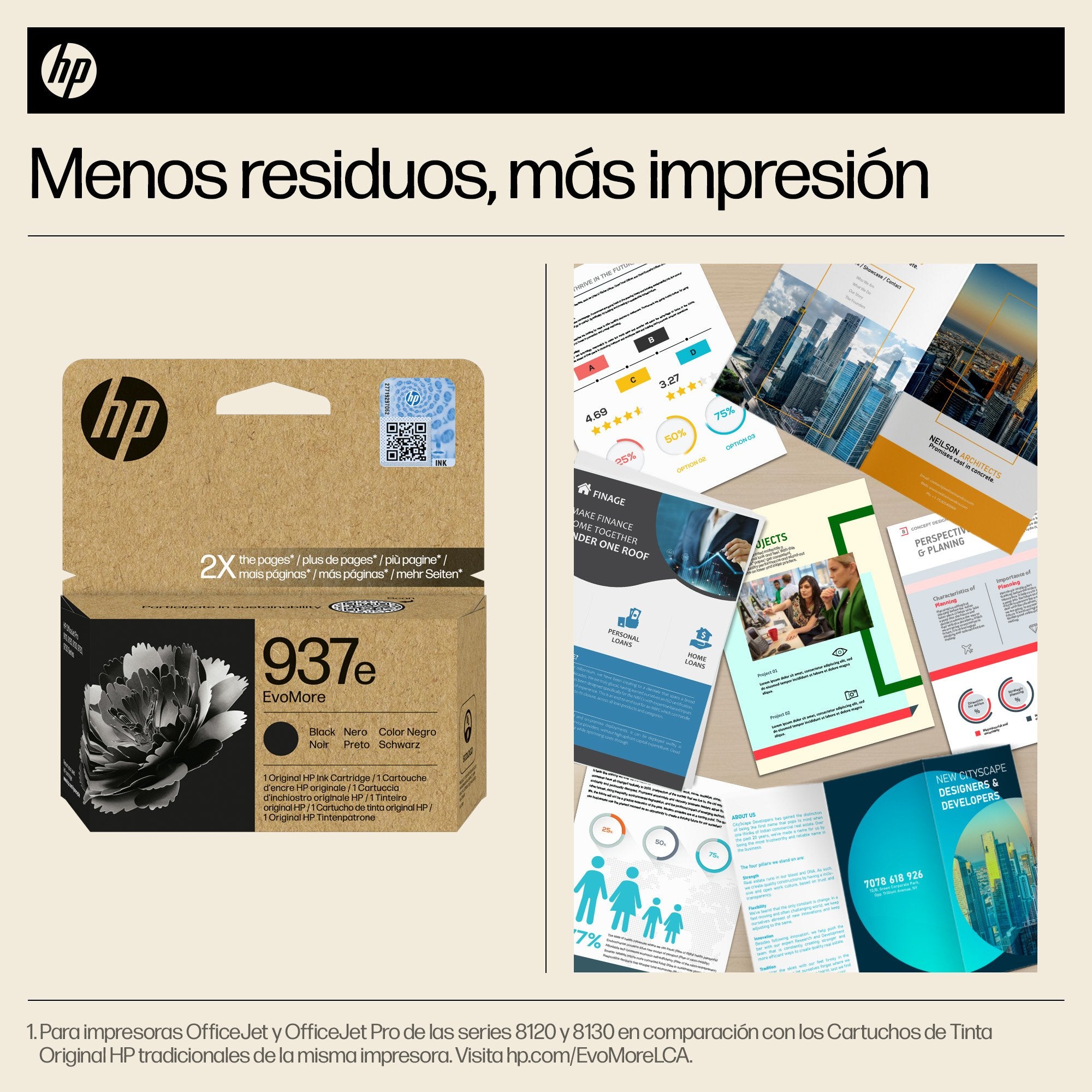 EAN 0199764688194 - HP 937e EvoMore Black Original Ink Cartridge cartucho de tinta 1 pieza(s) Alto rendimiento (XL) Negro imagen 2