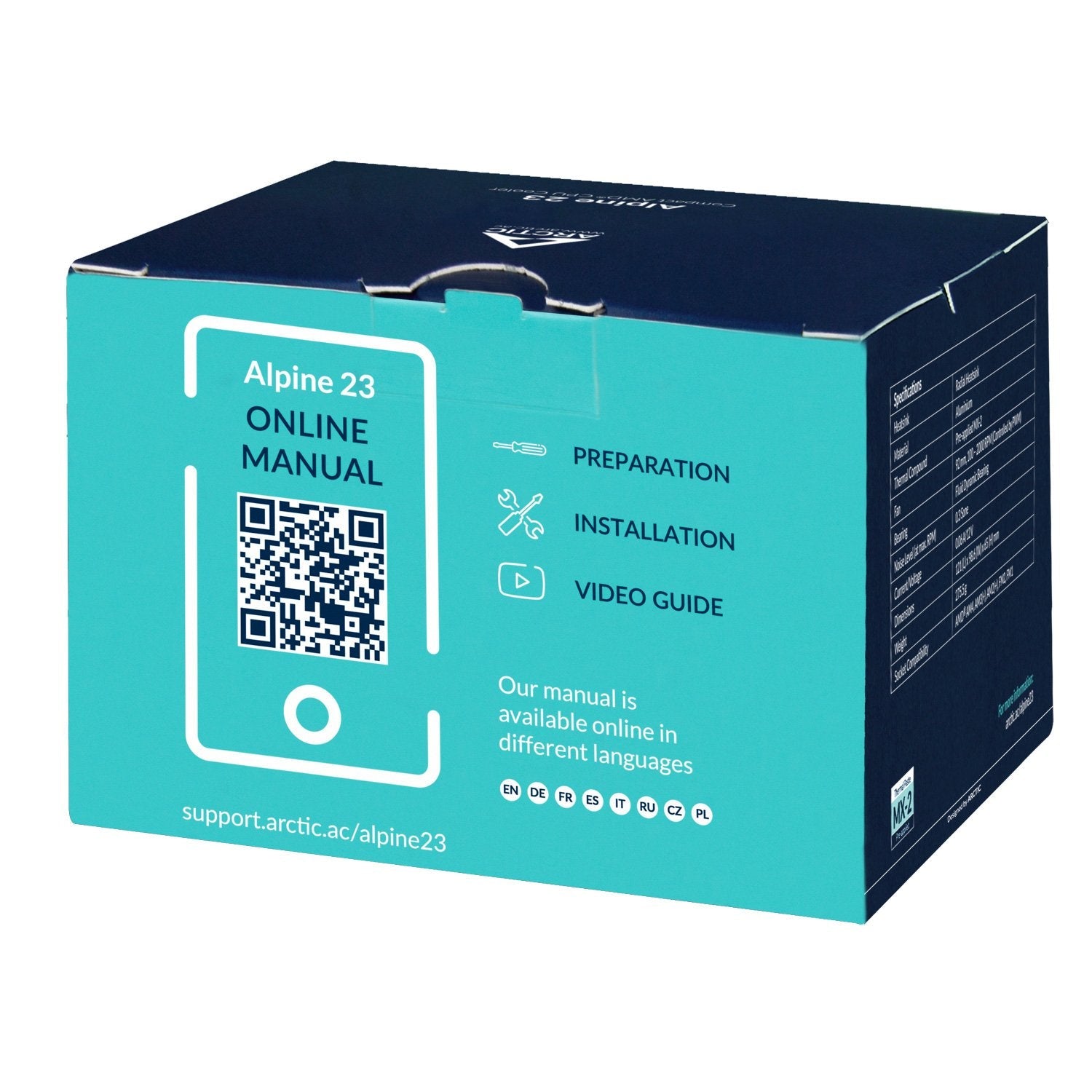 Arctic Alpine 23 Ventilador Cpu Am4 92mm