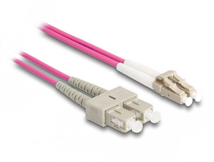 Delock Lwl Cable Mit Metallarmierung Lc Duplex Zu Sc Duplex Multimode Om4 2 M