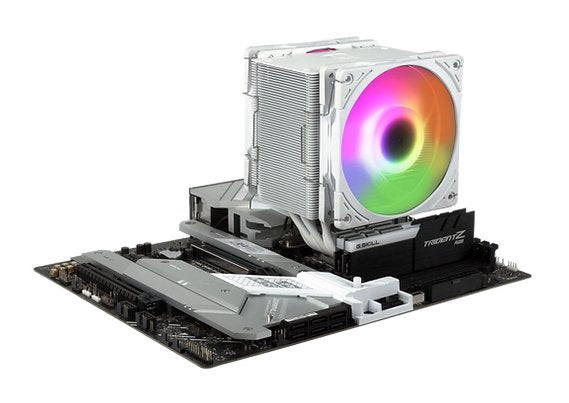 Scythe Mugen 6 Dual Fan White Argb Edition, Disipador De Cpu Blanco, 120 Mm Scmg-6000dwr