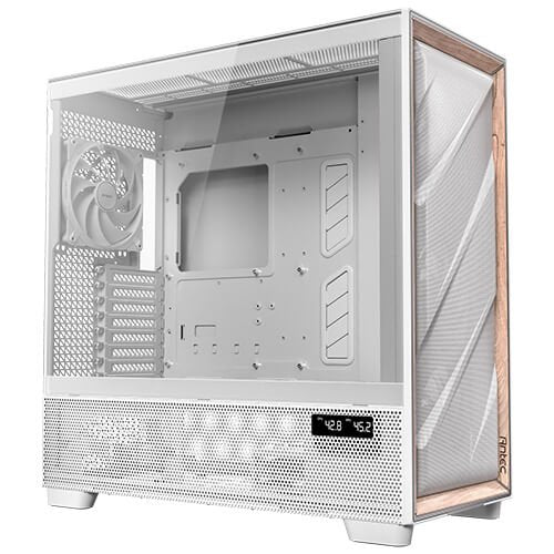 Caja Pc Antec Flux Pro_euv Wood Atx 2xusb3.0 Sin Fuente Blanco