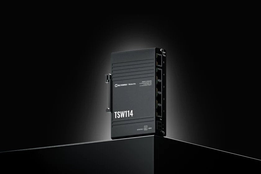 Teltonika Tsw114 Gigabit Din Rail Switch 5x Ge Ports